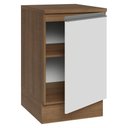Ver imagem 6 de Balcão de Cozinha 50cm 1 Porta Rustic/Branco Glamy Madesa Rustic/Branco