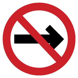 Placa Sinalização Sentido Proibido 45x45cm Redonda