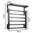 Ver imagem 6 de Toalheiro Elétrico Térmico Aquecido 45x 50 Preto 110v