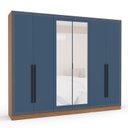 Ver imagem 4 de Guarda Roupa Casal 242,1cm 6 Portas com Espelho 240852 Valência Politorno Móveis