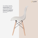 Ver imagem 3 de Cadeira para Cozinha Sala de Jantar Quarto Charles Eames eiffel 130ppp Kit 5 Unidades Cor:nude