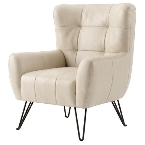 Poltrona Decorativa Malta Pes Ferro Courino Tcs 725 Moll