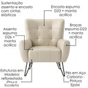 Ver imagem 5 de Poltrona Decorativa Malta Pes Ferro Courino Tcs 725 Moll