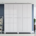 Ver imagem 5 de Guarda Roupa Casal 6 Portas 217x202 Cm E530 Branco Kappesberg