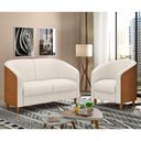 Ver imagem 1 de Conjunto de Sofá Dolar 2 Lugares Fixo 120cm Caramelo Sallar Home