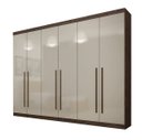 Ver imagem 1 de Guarda Roupa Casal 6 Portas 4 Gavetas - Uberaba-CANION / OFF WHITE - Star Móveis