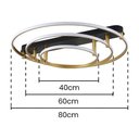 Ver imagem 3 de Plafon Skylight Listo 3106l Led Bivolt Preto/dourado