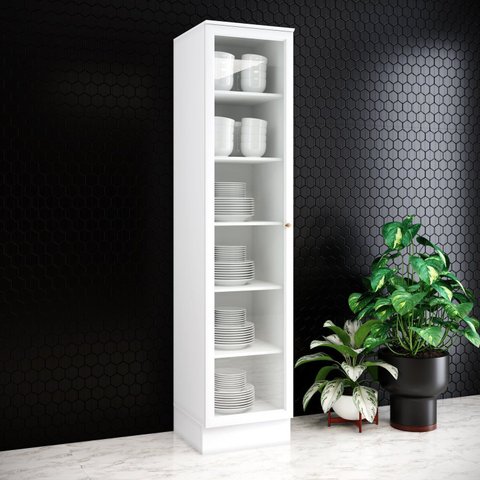 Cristaleira 01 Porta com Vidro 50cm Americana