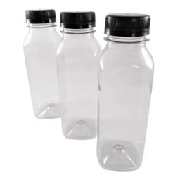 20 Garrafa Pet Plástica Tampa com Lacre 300ml Descartável - 1