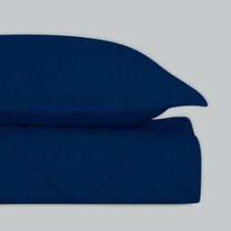 Kit Colcha Super King 3 Peças Cobreleito Bouti Habitat Relevo 280x300cm Azul Escuro - 3