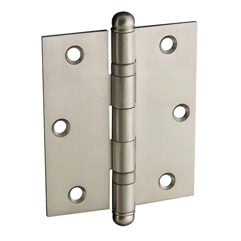 Dobradiça Inox P Porta C/ Rolamento 3½x3 Escovada 6 Unidades