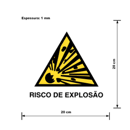 Placa Risco de Explosão - A3 - 2