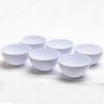 Kit 6 Cumbuquinhas Brancas 356ml Tigelas de Plástico Pequenas Sobremesa Multiuso Cinquetti - 3