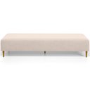 Ver imagem 3 de Kit 02 Puffs Decorativo Sala de Estar Bali W01 Pés Palito 190x60cm Suede Bege - Lyam Decor