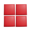 Ver imagem 1 de Assento Cadeira Estofado Banco/banqueta 30cm em Corino 4 Uni:vermelho