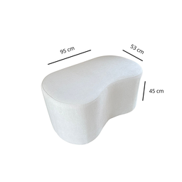 Puff Decorativo Lexus Orgânico Boucle Bege - 5
