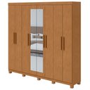 Ver imagem 2 de Guarda-roupa Lopas Andara Soft com Espelho 8 Portas 4 Gavetas