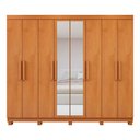 Ver imagem 1 de Guarda-roupa Lopas Andara Soft com Espelho 8 Portas 4 Gavetas