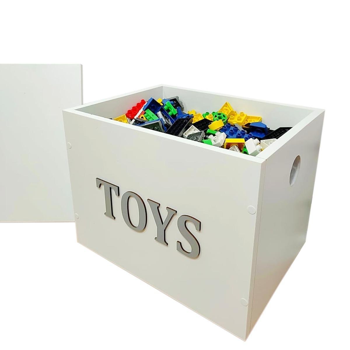 Mini Baú Toy Box Organizador De Brinquedos Com Tampa - 1