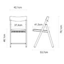 Ver mais imagens de Cadeira Dobrável Potenza Madeira Tramontina Acento Preto