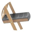 Ver imagem 3 de Cadeira Dobrável Potenza Madeira Tramontina Acento Preto