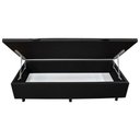 Ver imagem 6 de Base Box Baú para Cama Solteiro 88x188cm Liz S05 Sintético Preto - Mpozenato