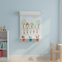 Ver imagem 2 de Painel Lousa Infantil Criativa Montessori Educativa Branca para Pintar e Colorir + Rolo de Papel Par