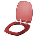 Ver imagem 2 de Assento Sanitário Poliester Thema Vermelho Translucido para vaso Incepa