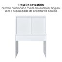 Ver imagem 6 de Escrivaninha Retangular First Moderno 1 Gaveta MDP 100cm Branco Artany