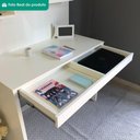 Ver imagem 7 de Escrivaninha Retangular First Moderno 1 Gaveta MDP 100cm Branco Artany