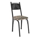 Ver imagem 3 de Conjunto de Mesa Malva Com 6 Cadeiras 151 Tampo BP 136cm Cor SF Preto Assento Cedro Artefamol 3025/1