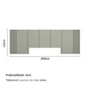 Ver imagem 2 de Cama King 2,01m Cabeceira 3,50m e 2 Mesas sob Medida em Mdf Cor:prata