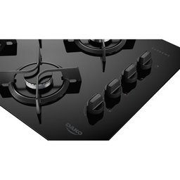Cooktop 4 Bocas Dako Supreme a Gás Acendimento Automático e Tripla Chama Preto Bivolt  - 2