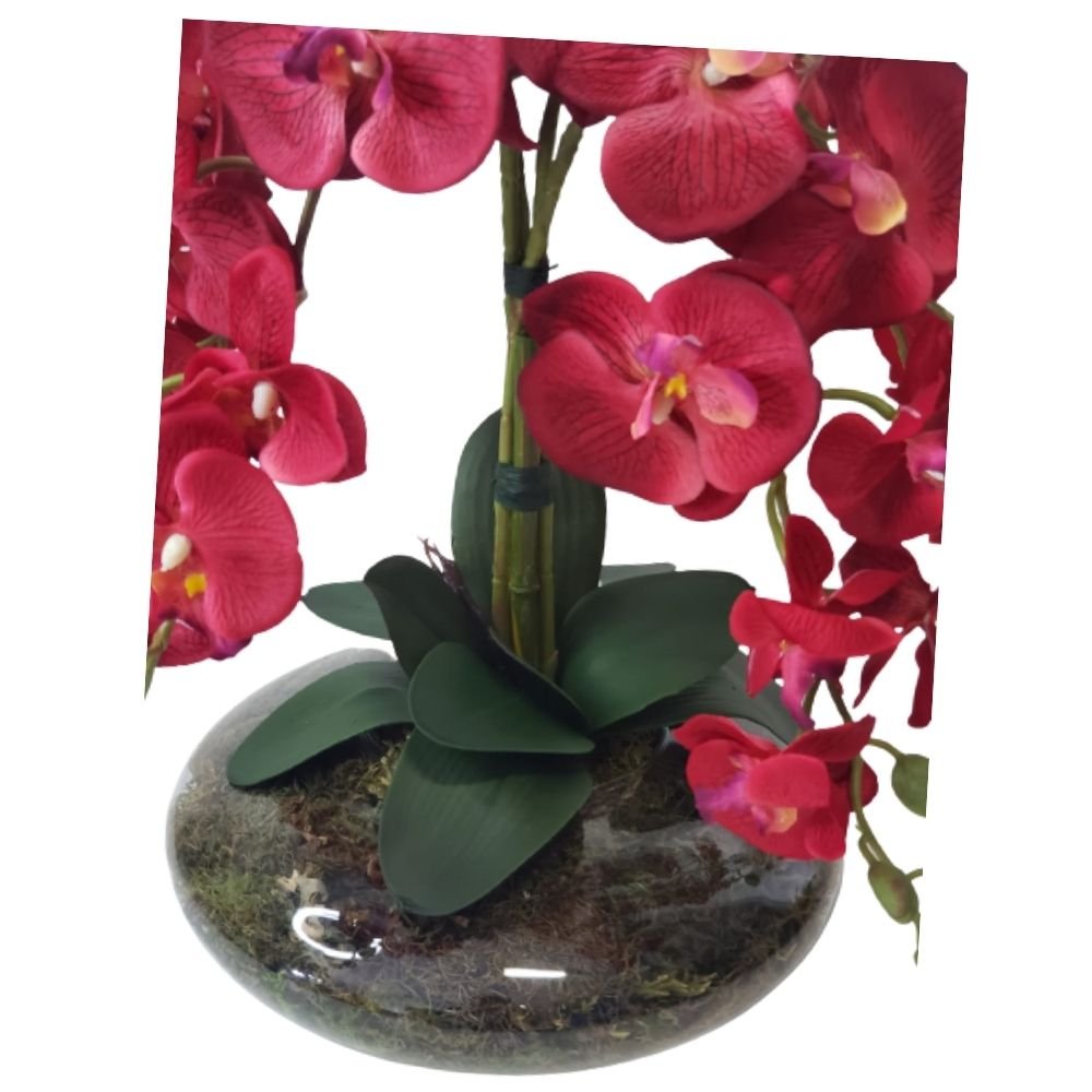 Arranjo montado com 4 orquídeas flor artificial Liz - 4