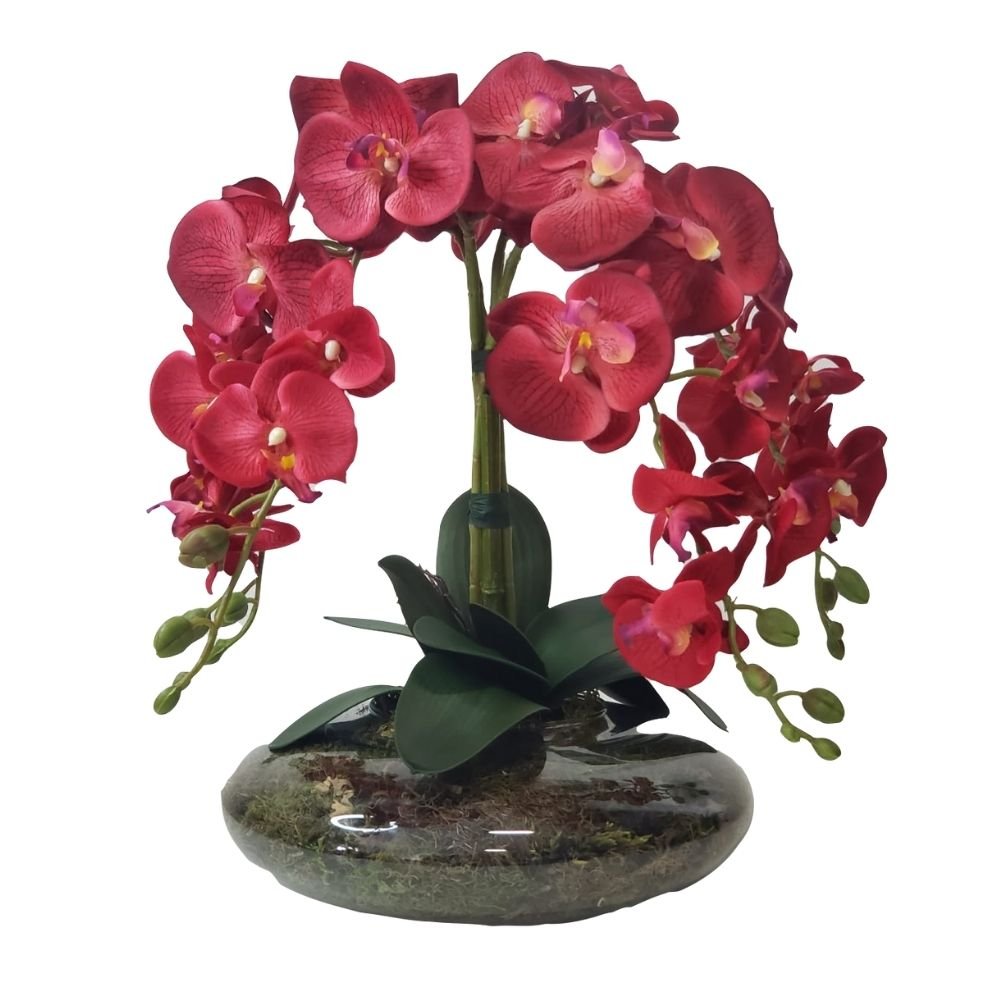 Arranjo montado com 4 orquídeas flor artificial Liz - 2