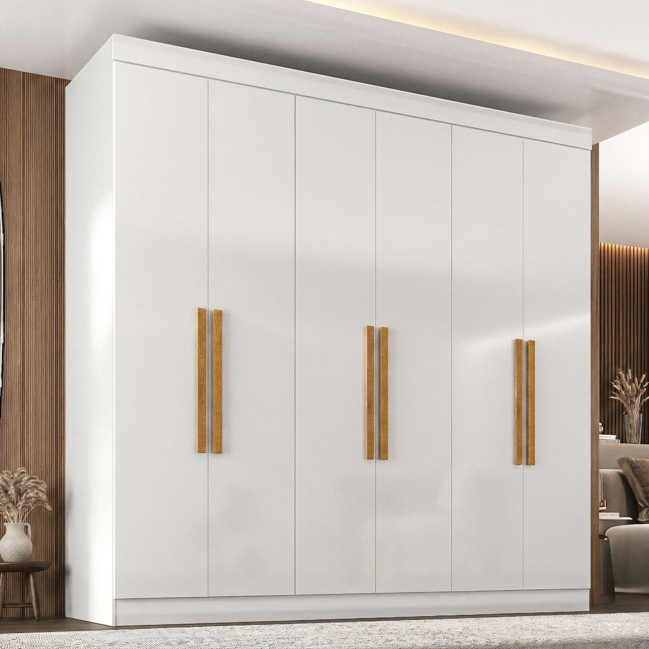 Guarda-Roupa Casal 6 Portas 2 Gavetas Paris Espresso Móveis Branco é ruim? Guarda-Roupa Casal 6 Portas 2 Gavetas Paris Espresso Móveis Branco é boa?