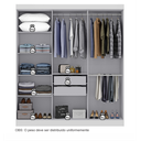Ver imagem 5 de Guarda-Roupa Casal 6 Portas 2 Gavetas Paris Espresso Móveis Branco