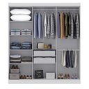 Ver imagem 4 de Guarda-Roupa Casal 6 Portas 2 Gavetas Paris Espresso Móveis Branco
