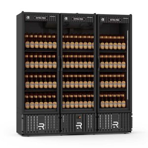 Visa Cooler Extra Frio 3 Portas Vidro Aquecido Preto/preto Vcef3p 220v - Refrimate