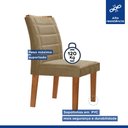 Ver imagem 5 de Conjunto Sala de Jantar Nápoles Tampo Vidro/MDF com 8 Cadeiras Genova Smart Plus Cel Móveis