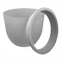 Ver imagem 3 de Vaso Redondo Concept Polipropileno N2 26x33x19cm Japi - Chumbo