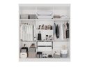 Ver imagem 7 de Guarda-Roupa Casal Modulado de Canto 15 Portas 6 Gavetas Multimóveis Branco