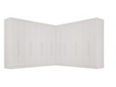 Ver imagem 2 de Guarda-Roupa Casal Modulado de Canto 15 Portas 6 Gavetas Multimóveis Branco