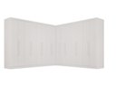 Ver imagem 2 de Guarda-Roupa Casal Modulado de Canto 15 Portas 6 Gavetas Multimóveis Crsal-Grp Branco