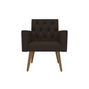 Ver imagem 6 de Design Exclusivo na Sala de Espera: Kit 3 Poltronas Capitonê Marrom
