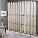 Ver imagem 2 de Cortina Dupla 24 Ilhoses 300x250cm Doha Caqui Casa D'oro Sultan