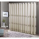 Ver imagem 1 de Cortina Dupla 24 Ilhoses 300x250cm Doha Caqui Casa D'oro Sultan