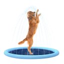 Ver imagem 1 de Tapete Esguicho Chafariz Inflavel Piscina Animal Pet Criança Infantil Casa Verao Sol Calor Refrescan