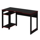 Ver imagem 2 de Mesa Gamer 136cm com 2 Prateleiras e Porta Cpu Me4152 Preto/vermelho Tecnomobili
