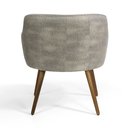 Ver imagem 7 de Poltrona Dekorien Jade Linho Cinza Claro Alto Acabamento